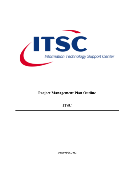129447078-project-management-plan-outline-itsc-itsc