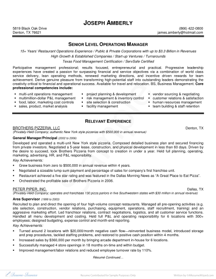 129455222-operations-mannager-resume-google-template