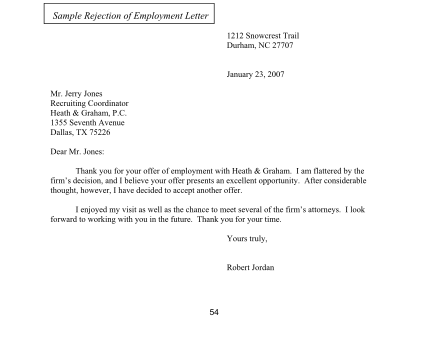 26 Rejection Letter Sample page 2 - Free to Edit, Download & Print ...