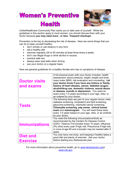 129496668-doctor-visits-and-exams-tests-immunizations-diet-and-exercise
