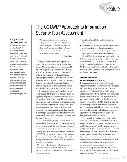 129505247-the-octave-approach-to-information-security-risk-isaca-isaca