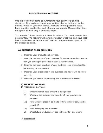 16 business plan examples for students - Free to Edit, Download & Print ...