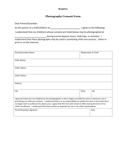 16 consent form sample - Free to Edit, Download & Print | CocoDoc