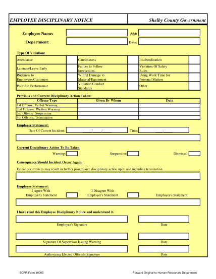 72 warning letter to employee for misconduct page 5 - Free to Edit ...