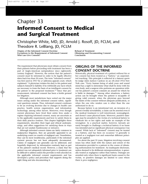 129532505-informed-consent-to-medical-and-surgical-treatment-christopher-white-md-jd-arnold-j-rosoff-jd-fclm-and-theodore-r-leblang-jd-fclm