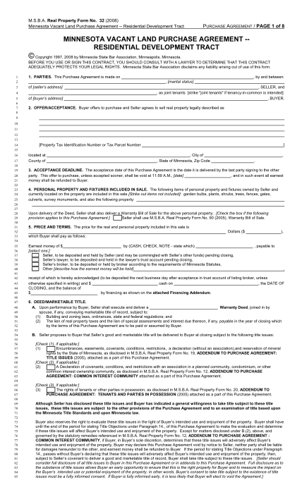 48 Purchase Agreement For Land Page 4 Free To Edit Download Print 