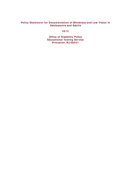129541068-policy-statement-for-documentation-of-blindness-and-low-vision-in-ets