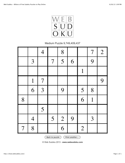 24 Printable Sudoku Grids Page 2 Free To Edit Download Print CocoDoc