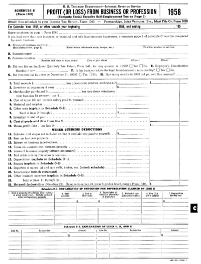129555202-form-1040-sch-c-1958-profit-or-loss-from-business-or-profession-irs
