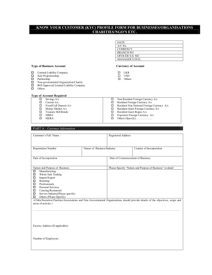 17 kyc form for bank - Free to Edit, Download & Print | CocoDoc