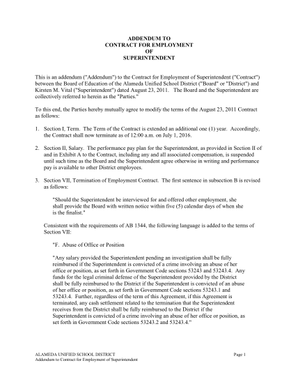 13 contract amendment vs addendum - Free to Edit, Download & Print ...