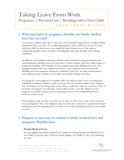 129592045-fmla-pregnancyprenatal-carebonding-fact-sheet-legal-aid-las-elc