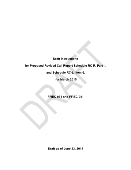 129648585-draft-instructions-for-proposed-revised-call-report-schedule-rc-r-ffiec