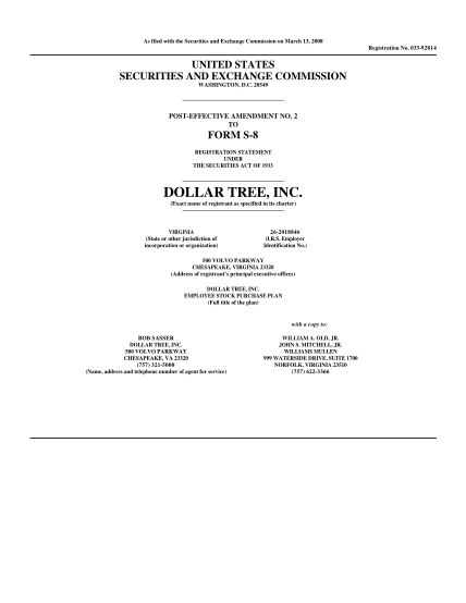 129660447-dollar-tree-inc-securities-and-exchange-commission-sec