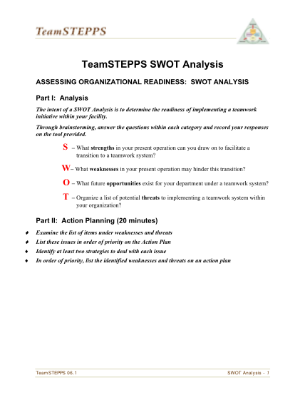 129702050-teamstepps-swot-analysis-ahrq