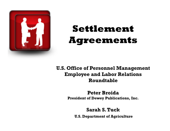 129713284-settlement-agreements-office-of-personnel-management-opm