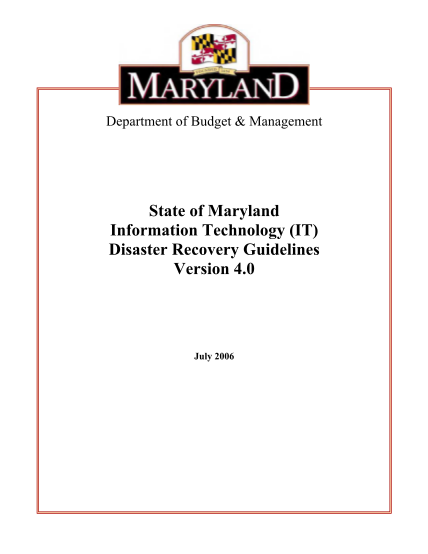 129757018-state-of-maryland-information-technology-it-disaster-recovery-guidelines-version-40
