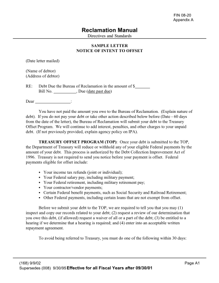 129787638-reclamation-manual-sample-letter-notice-of-intent-to-offset-appendix-a-usbr