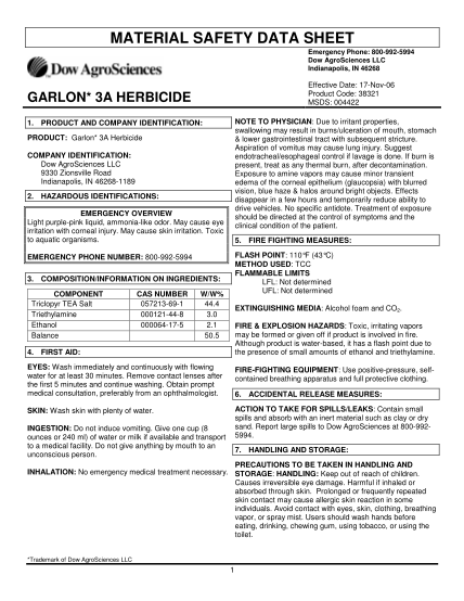129809132-material-safety-data-sheet-garlon-3a-herbicide-aqumix-agriculture-ny