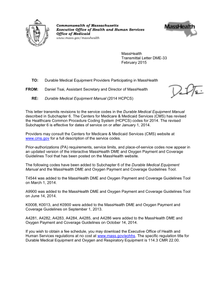 129824455-masshealth-transmittal-letter-dme-33-february-2015-to-durable-mass