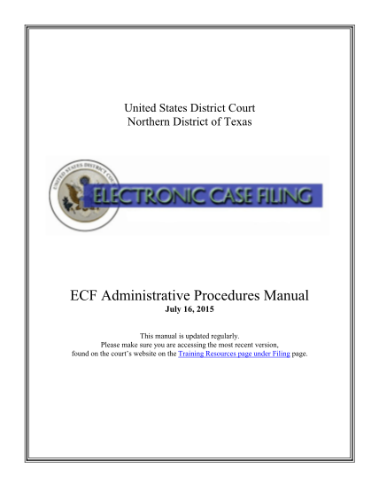 129845224-ecf-administrative-procedures-manual-northern-district-of-texas-txnd-uscourts