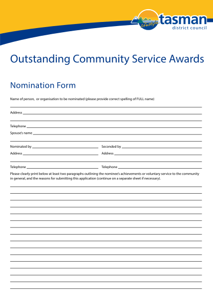 129903994-outstanding-community-service-awards-nomination-form-name-of-person-to-be-nominated-please-provide-correct-spelling-of-full-name-address-telephone-spouses-name-nominated-by-seconded-by-address-address-telephone-telephone-please-clearl