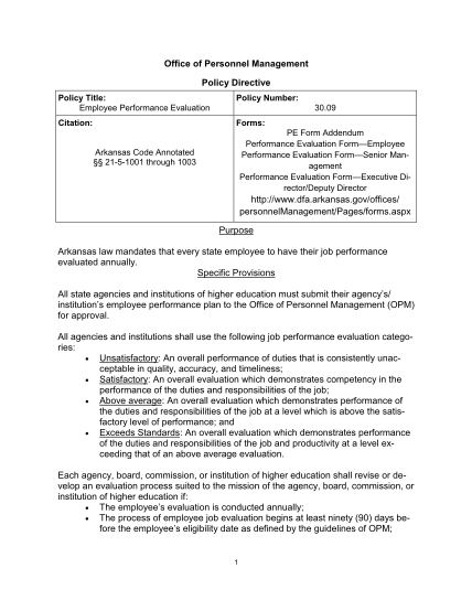 129919222-office-of-personnel-management-policy-directive-policy-title-employee-performance-evaluation-policy-number-citation-forms-30-dfa-arkansas