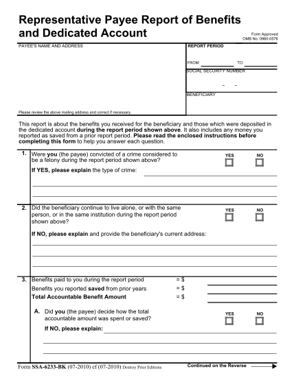 12 social security representative payee form Free to Edit Download