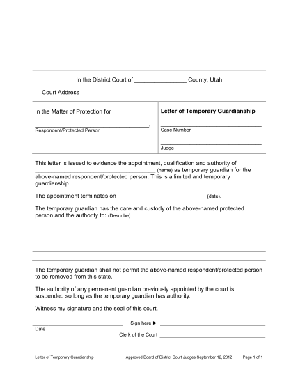 94 free temporary guardianship form template page 6 - Free to Edit ...