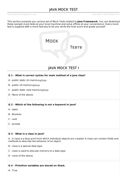 130183313-java-mock-test-tutorialspoint
