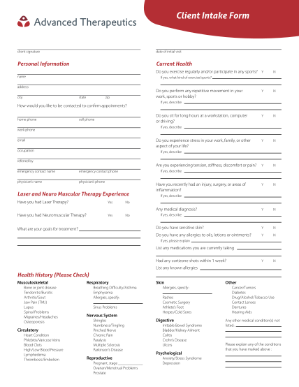 98 Client Intake Form Page 7 Free To Edit Download And Print Cocodoc 6326