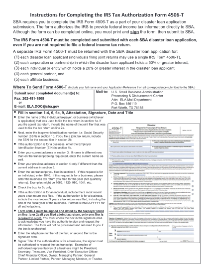 130198435-instructions-for-completing-the-irs-tax-authorization-form-4506-t-sba