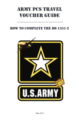army pcs travel voucher guide