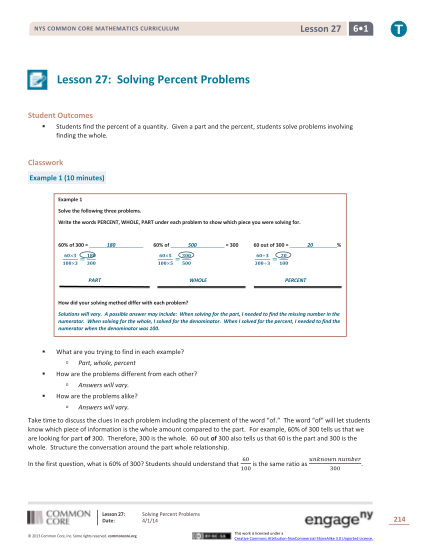 130296640-lesson-27-solving-percent-problems
