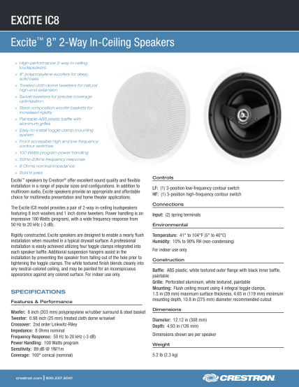 130331603-product-specifications-spec-sheet-for-excite-ic8