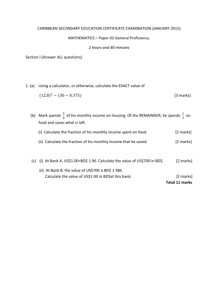 130592710-caribbean-secondary-education-certificate-examination-january-2015