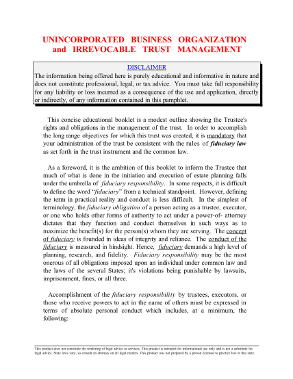 10 Irrevocable Trust Form Sample Free To Edit Download And Print Cocodoc 8958