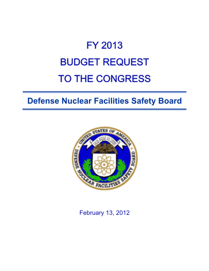 13132533-dnfsb-fy-2013-budget-request-to-the-congress-defense-dnfsb