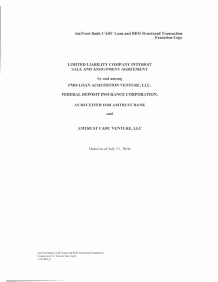 13298715-24-limited-liability-company-interest-sale-and-assignment-agreement-1pdf-fdic