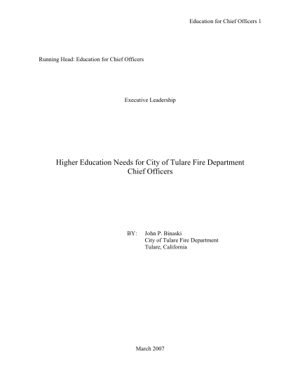 13320380-higher-education-needs-for-city-of-tulare-fire-department-chief-officers-r125-usfa-fema