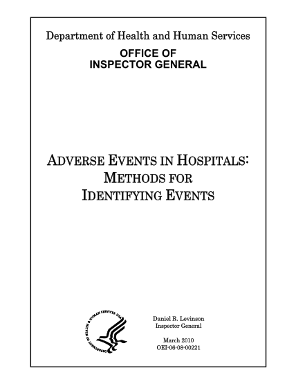 13404828-adverse-events-in-hospitals-oig-hhs