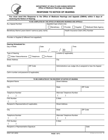 13407544-fillable-office-of-medicare-hearings-and-appeals-sample-notice-of-hearing-form-hhs