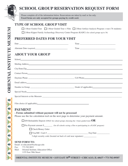 1345755-fillable-reservation-form-for-school-groups-for-the-oriental-institute-oi-uchicago