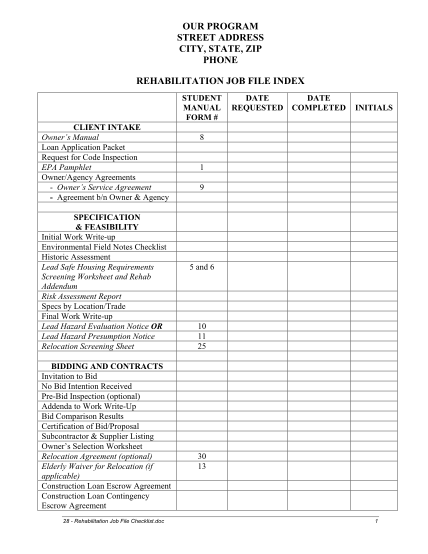 22 job specification sample page 2 - Free to Edit, Download & Print ...