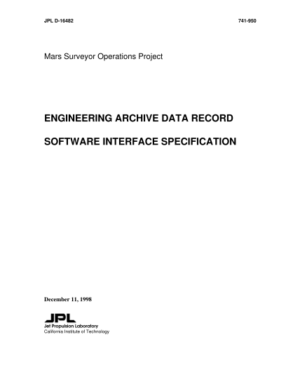 13469697-engineering-archive-data-record-software-interface-specification-pds-nasa