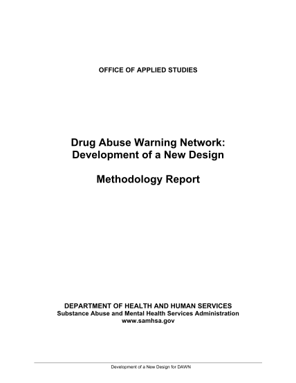 13716422-drug-abuse-warning-network-development-of-a-new-design-samhsa