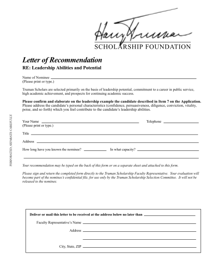 13773175-fillable-letter-of-recommendation-forms-pdf-harry-truman