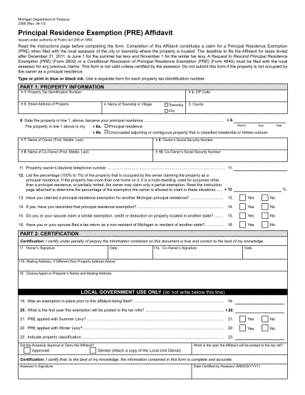 138408-fillable-michigan-principal-residence-exemption-affidavit-09-09-form-michigan