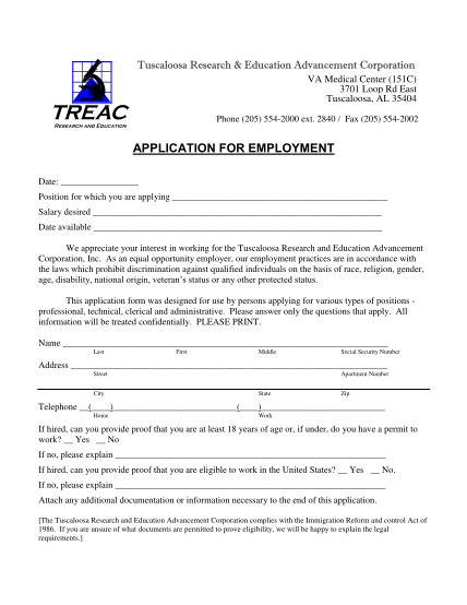 13954814-fillable-employment-application-forms-for-va-medical-center-in-tuscaloosaalabama