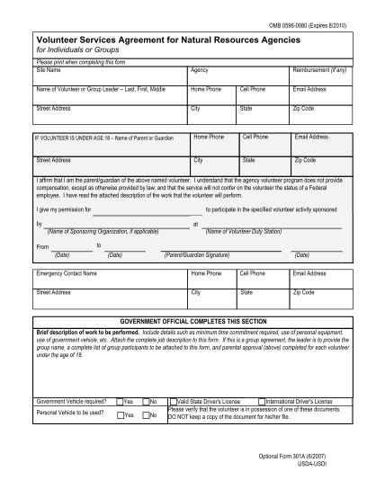 140843-fillable-volunteer-services-agreement-for-natural-resources-agencies-form-fws